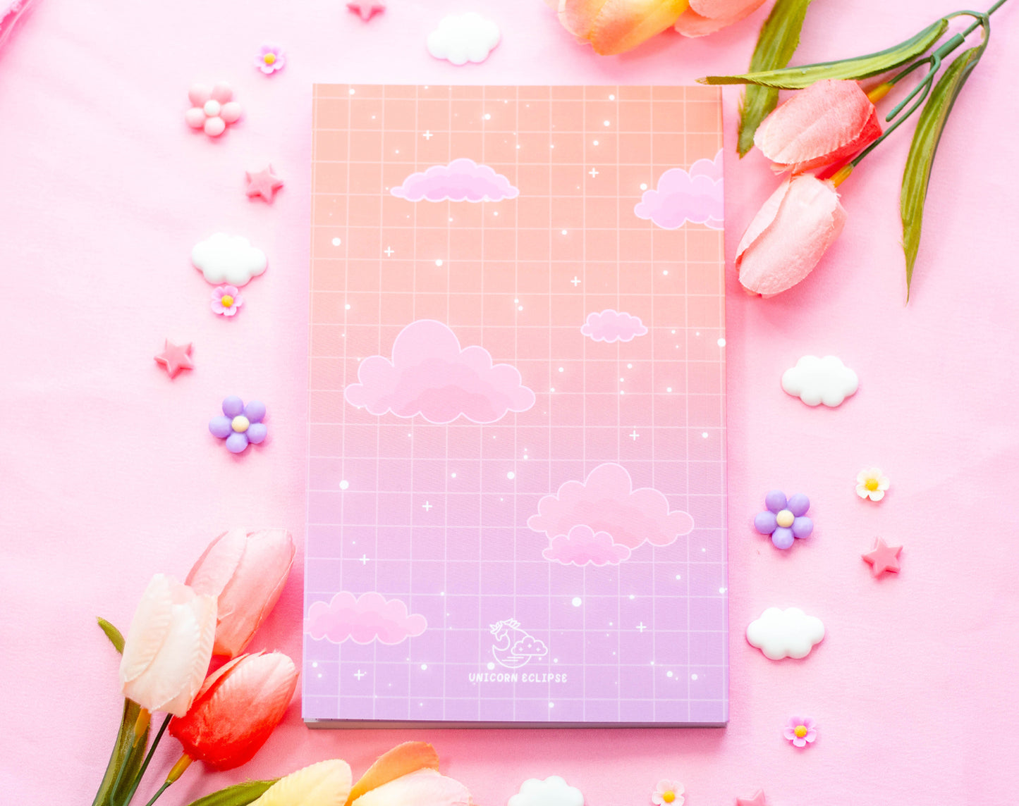 Digital Dreamscape Layflat Dotted Notebook