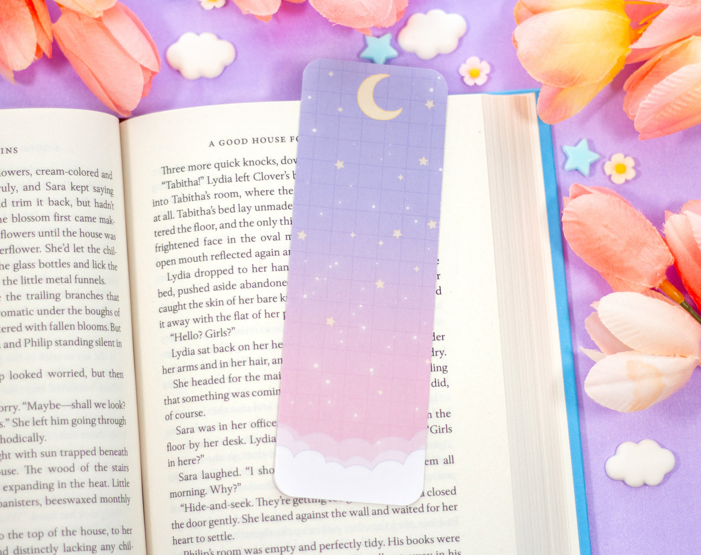 Starry Clouds Bookmark