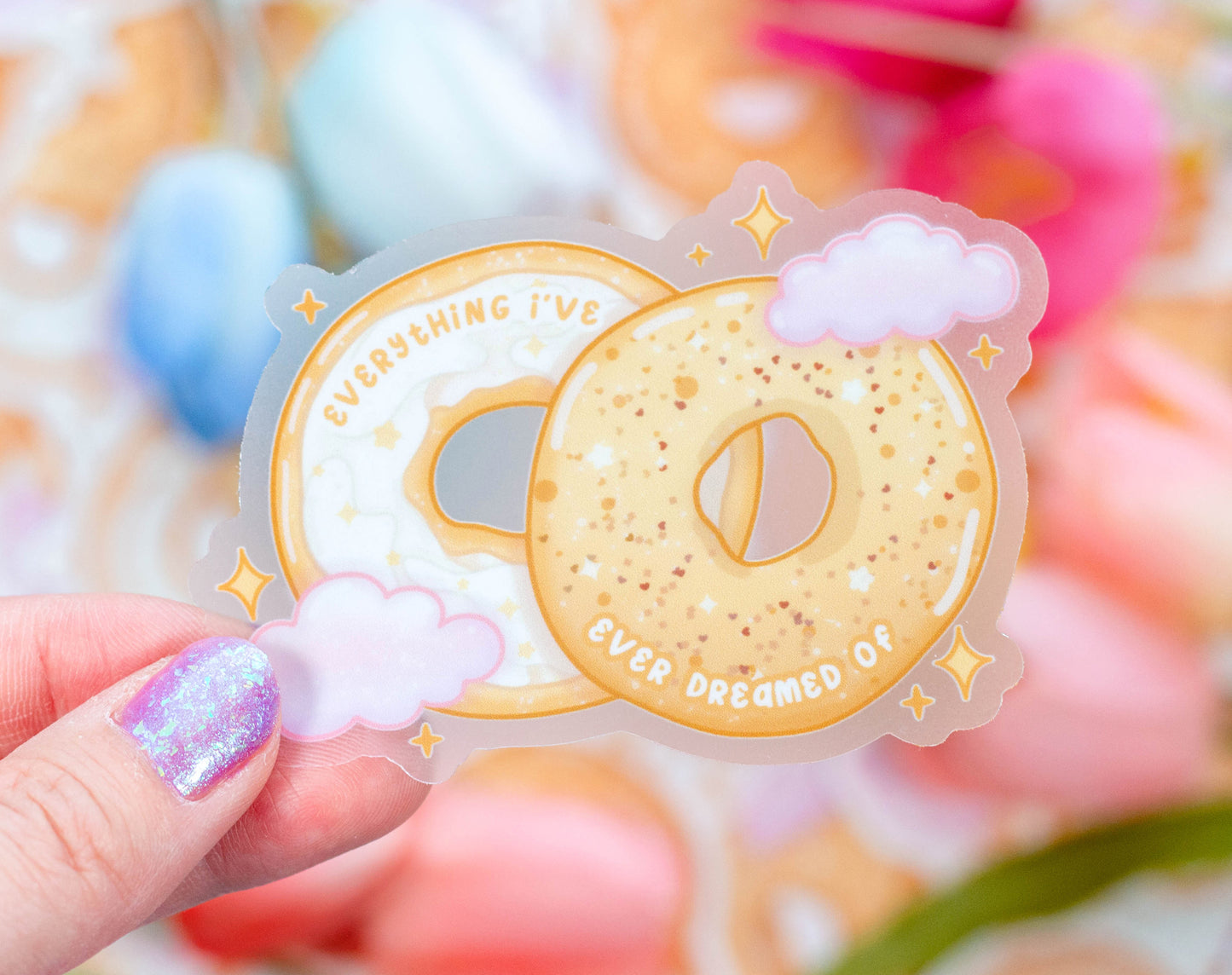 Everything Bagel Clear Sticker