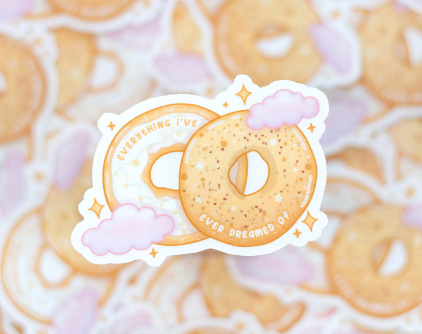 Everything Bagel Clear Sticker