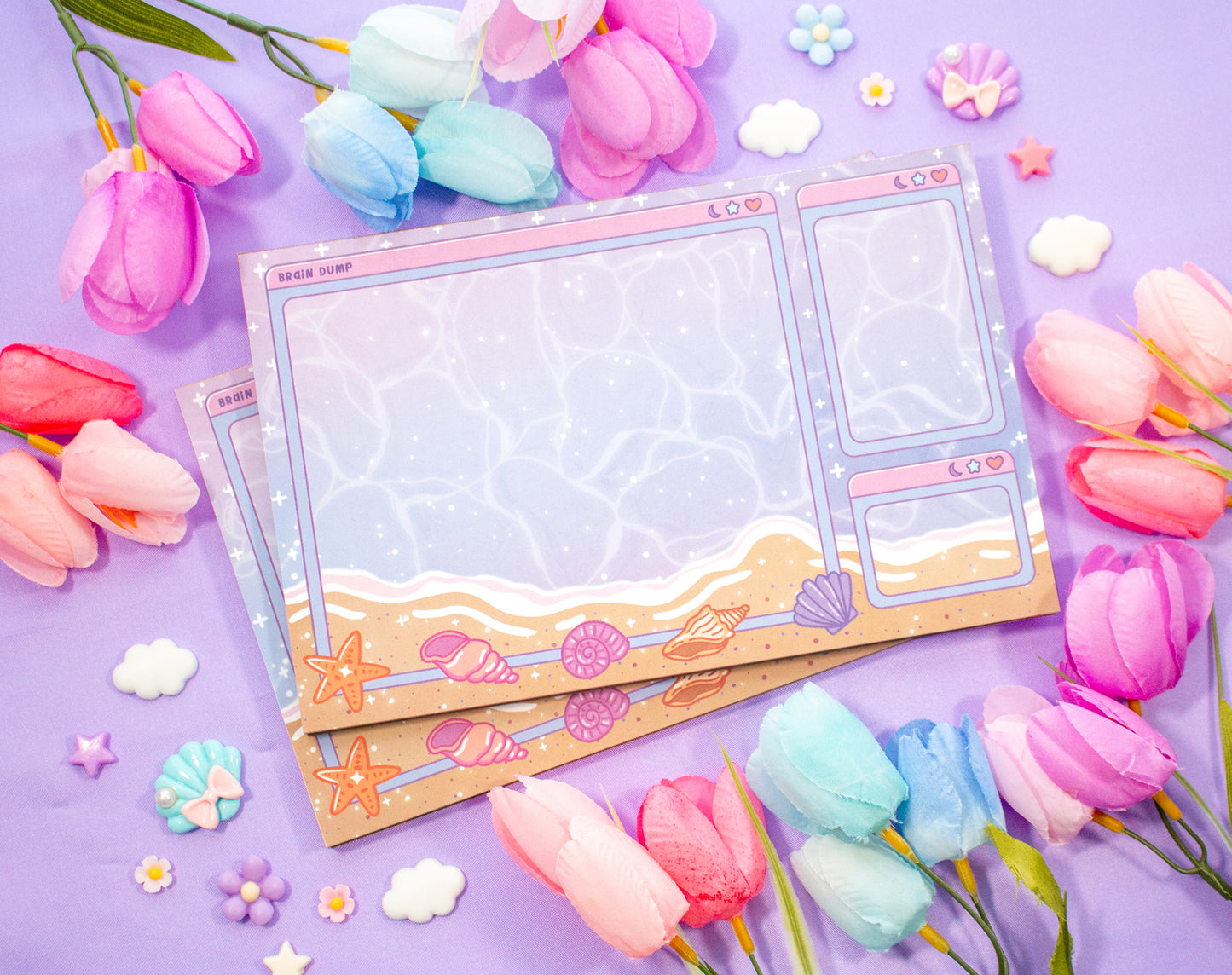 Beach Brain Dump Planner Pad