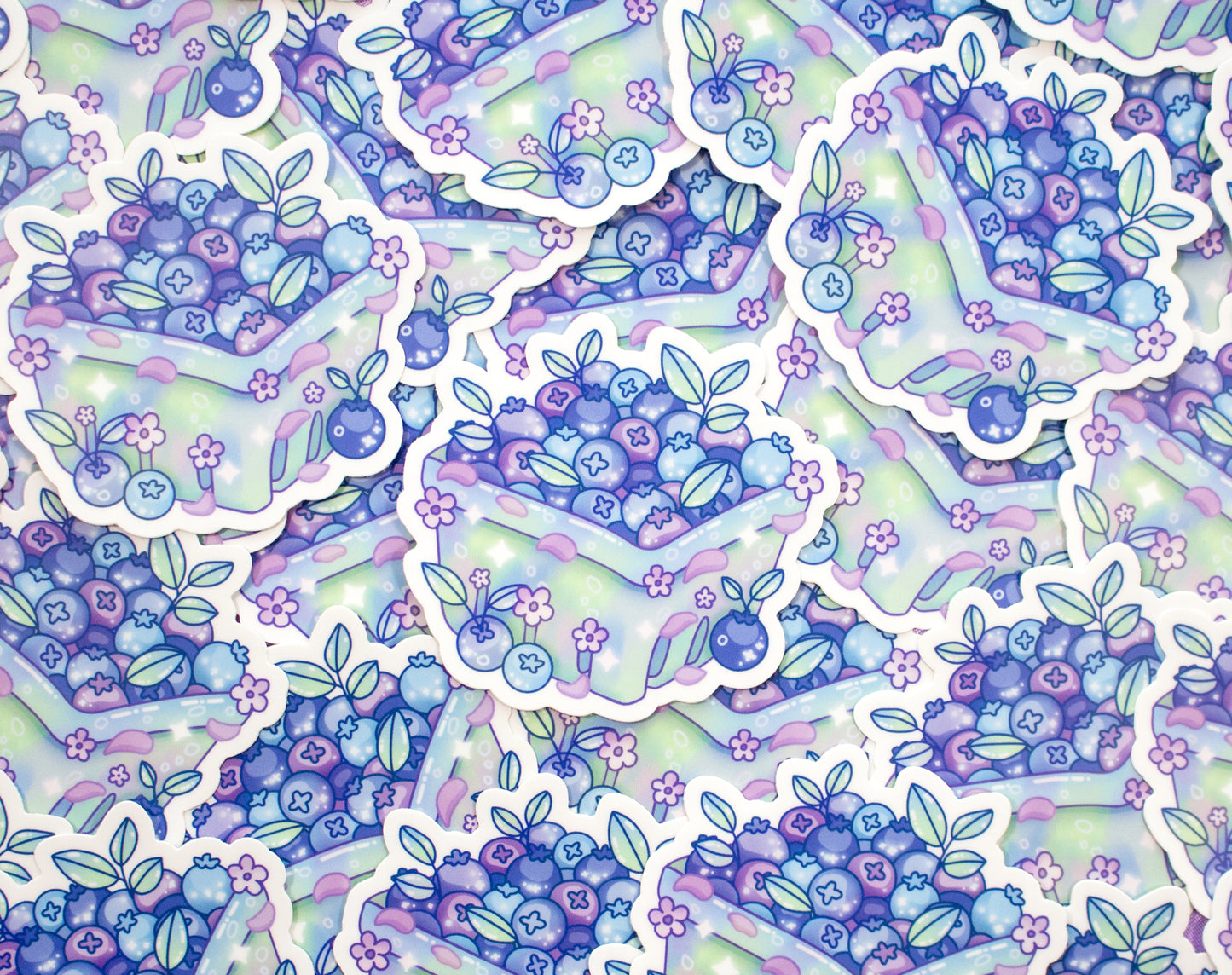 Blueberry Basket Sticker