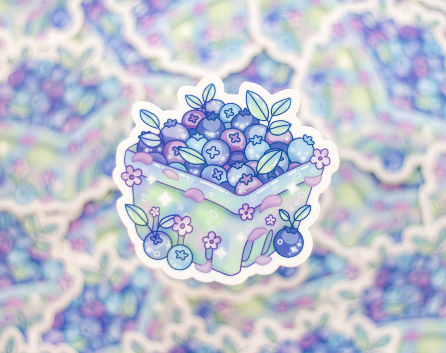 Blueberry Basket Sticker