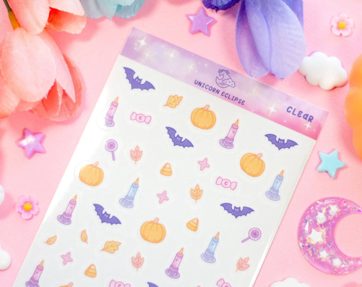 Boo Bash Clear Deco Sticker Sheet