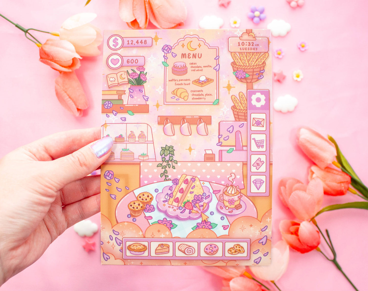 Cafe Quest Art Print