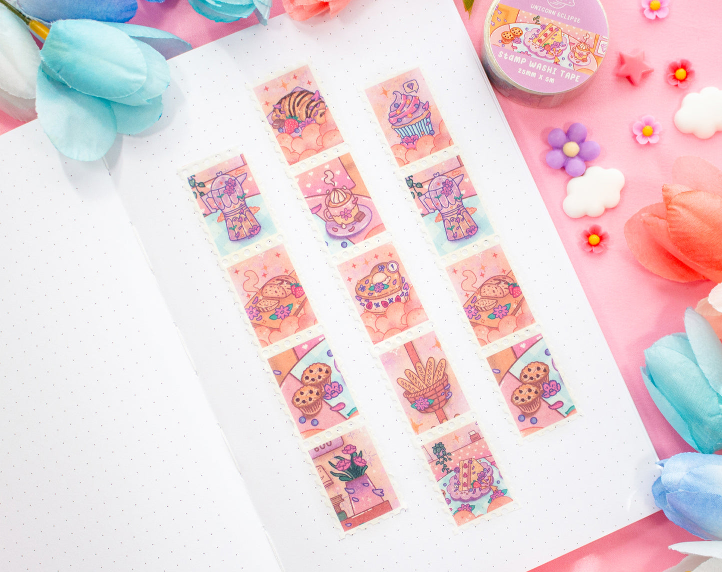 Cafe Quest Stamp Washi Tape