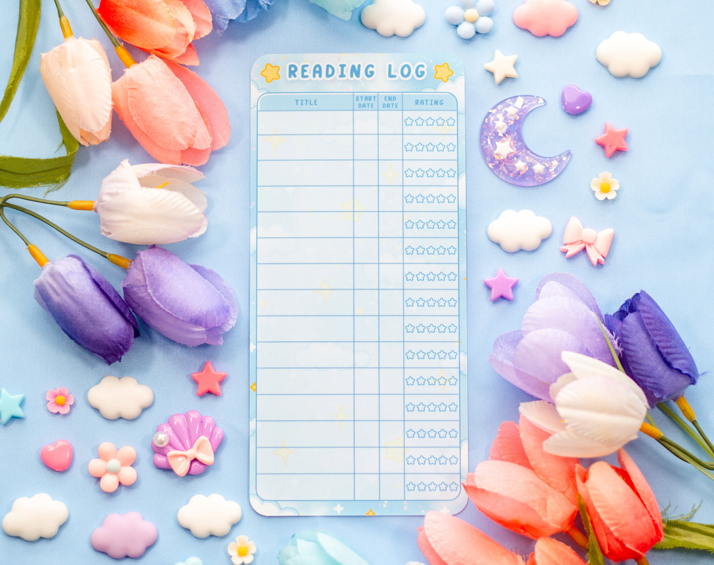 Craft Time Reading Log Bookmark