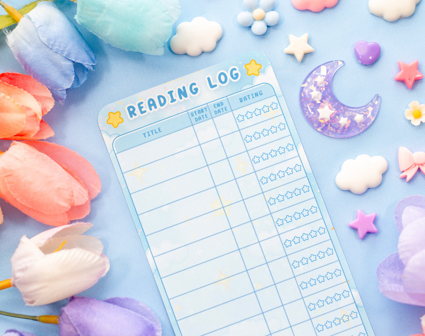 Craft Time Reading Log Bookmark