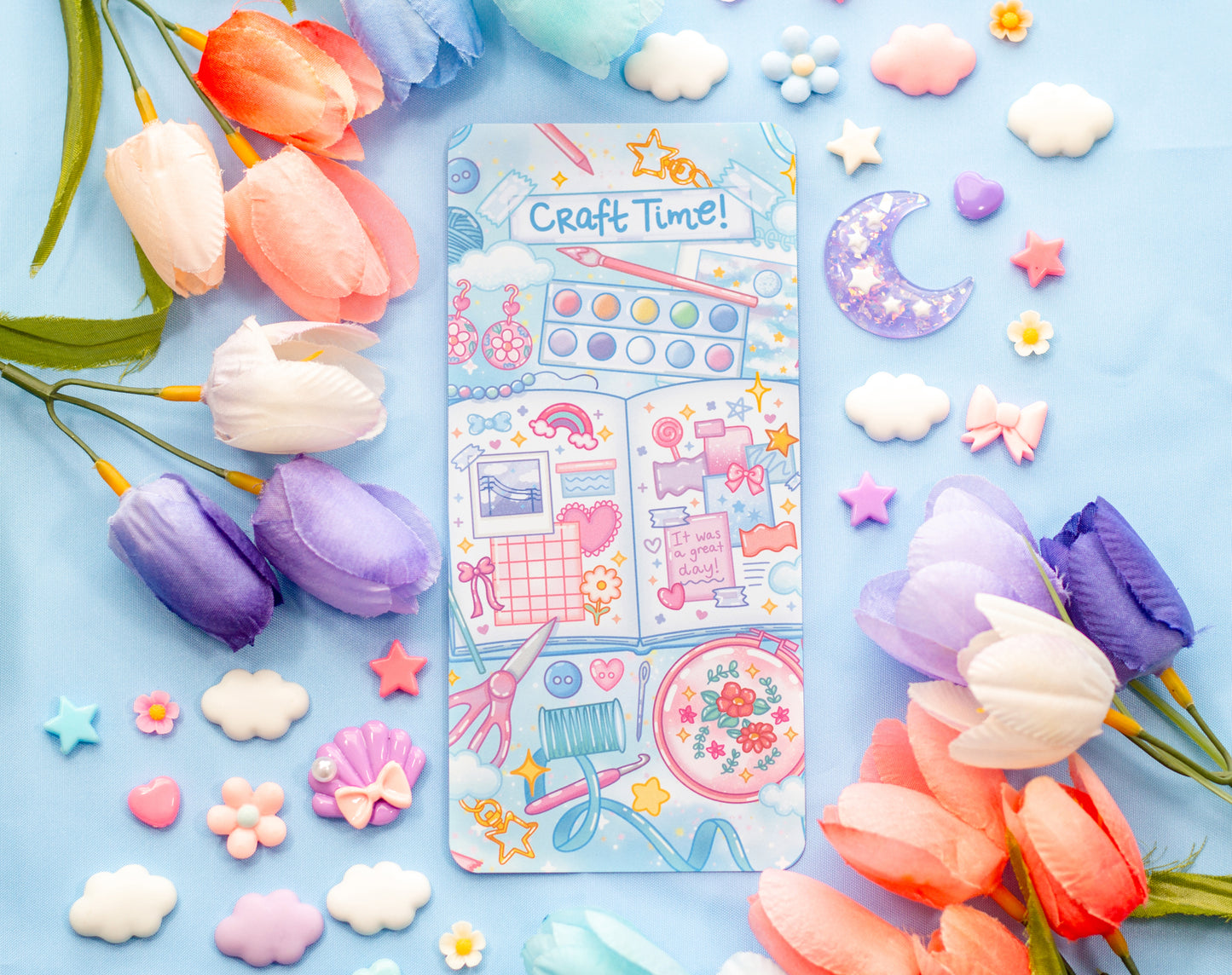 Craft Time Reading Log Bookmark