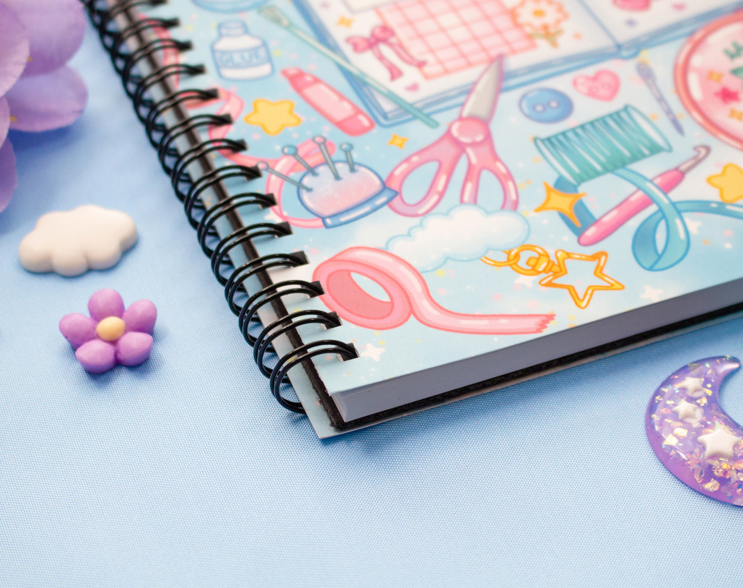 Craft Time Spiral Lined Notebook (7x9")