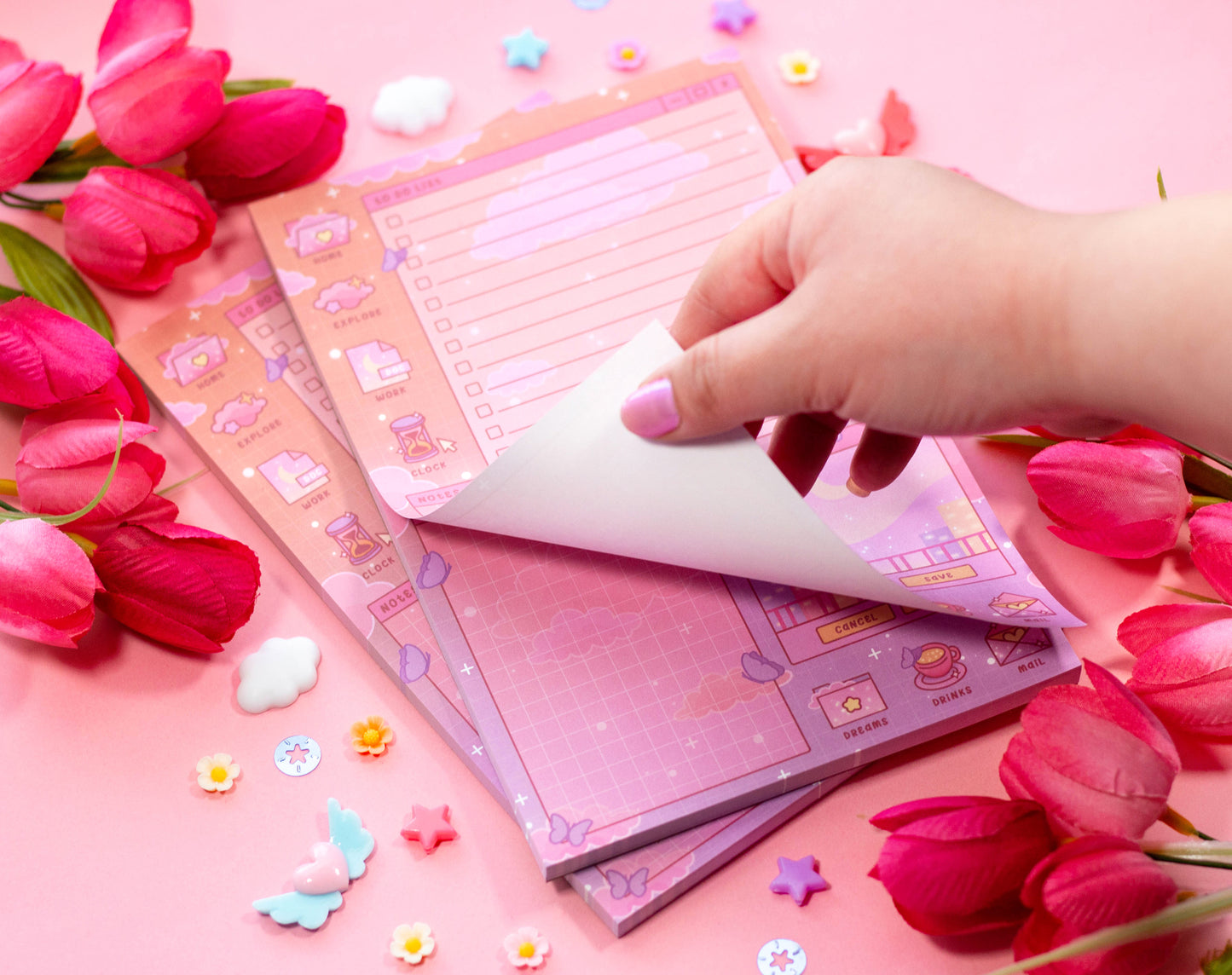 Digital Dreamscape Daily Planner Pad