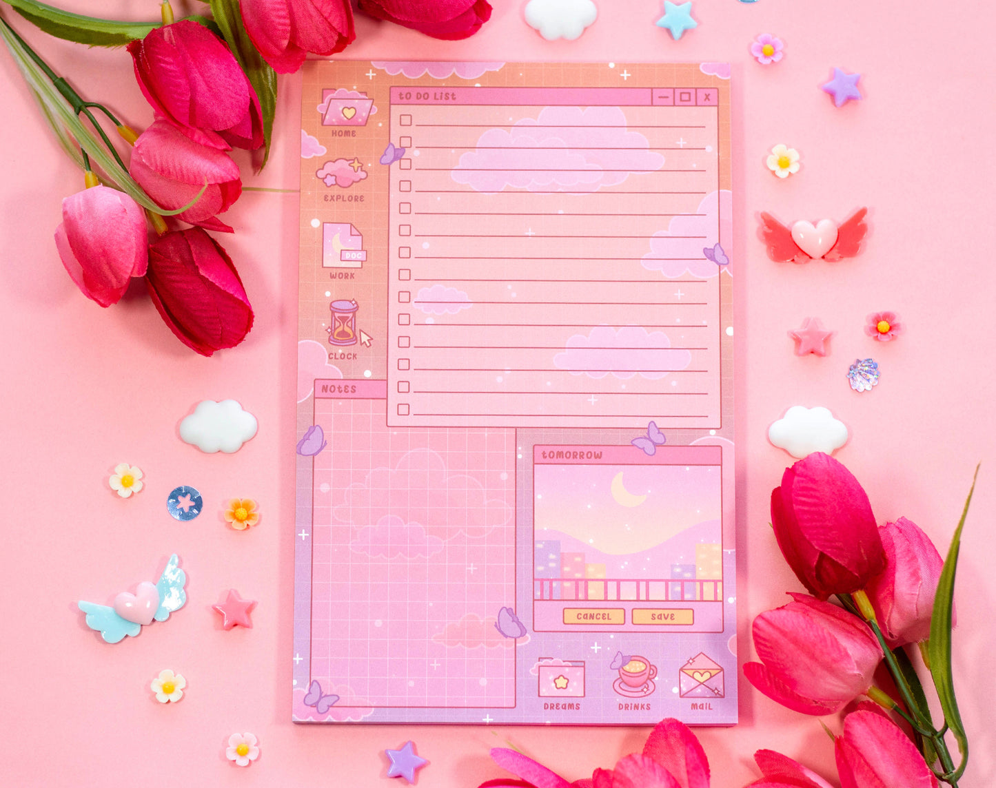 Digital Dreamscape Daily Planner Pad