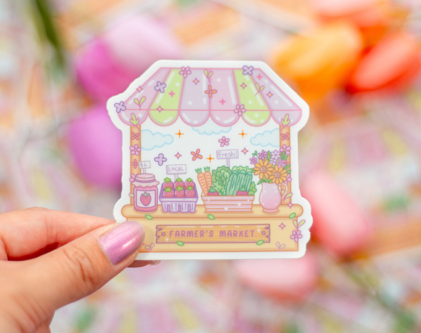 Farmers Market Stall Sticker