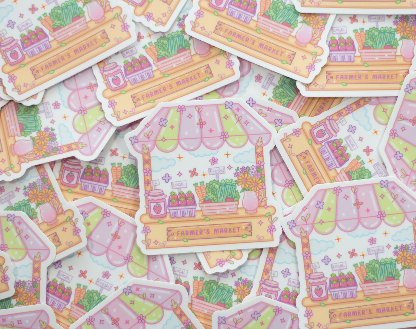 Farmers Market Stall Sticker