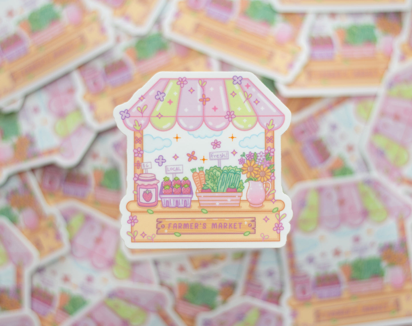 Farmers Market Stall Sticker
