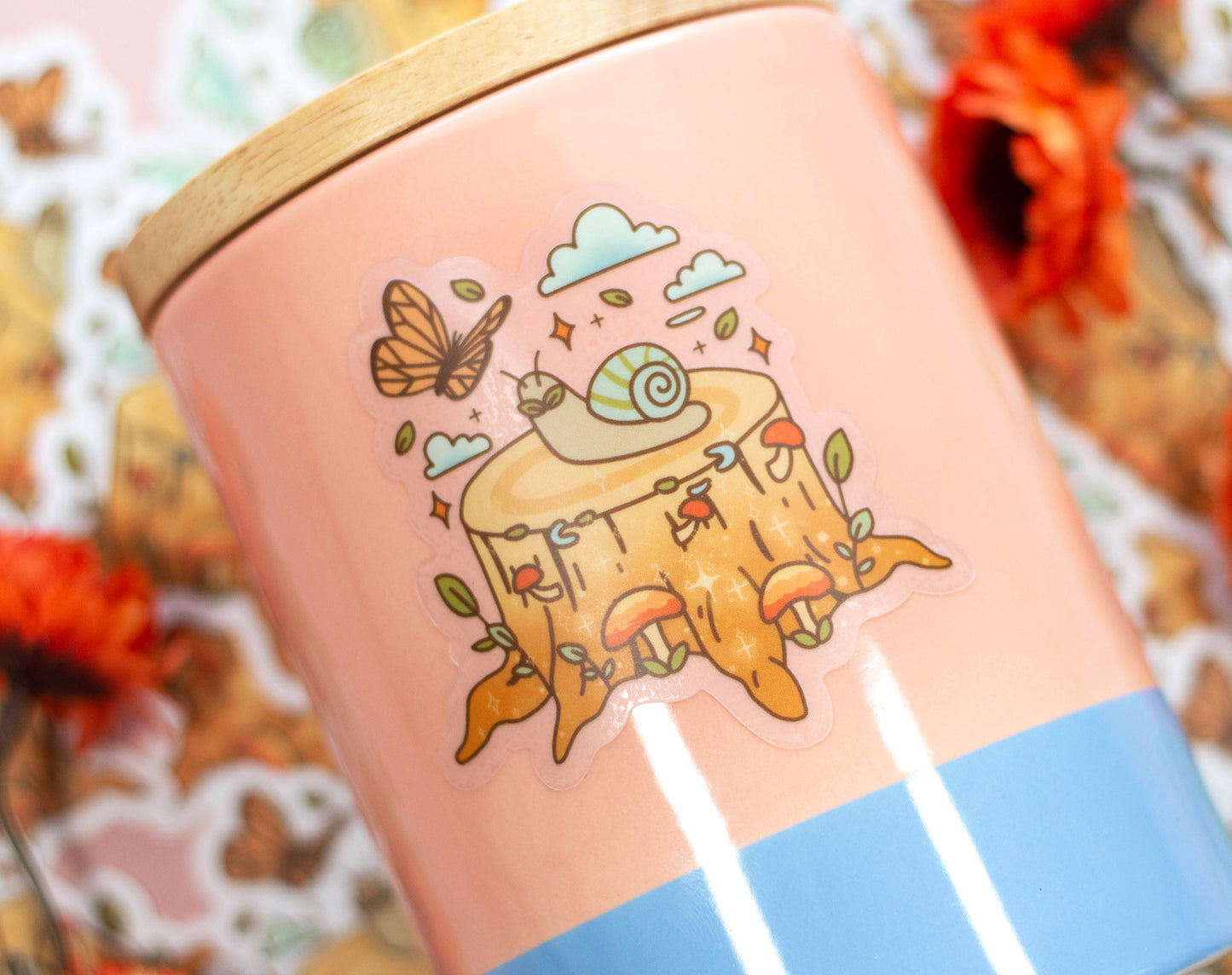 Forest Critters Clear Sticker