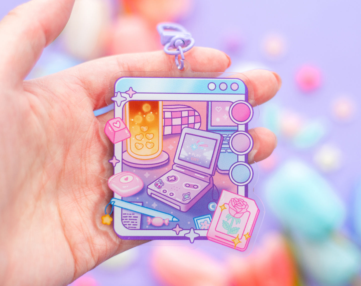 Chill Game Night Keychain