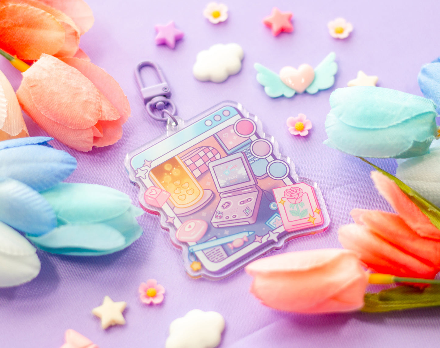 Chill Game Night Keychain