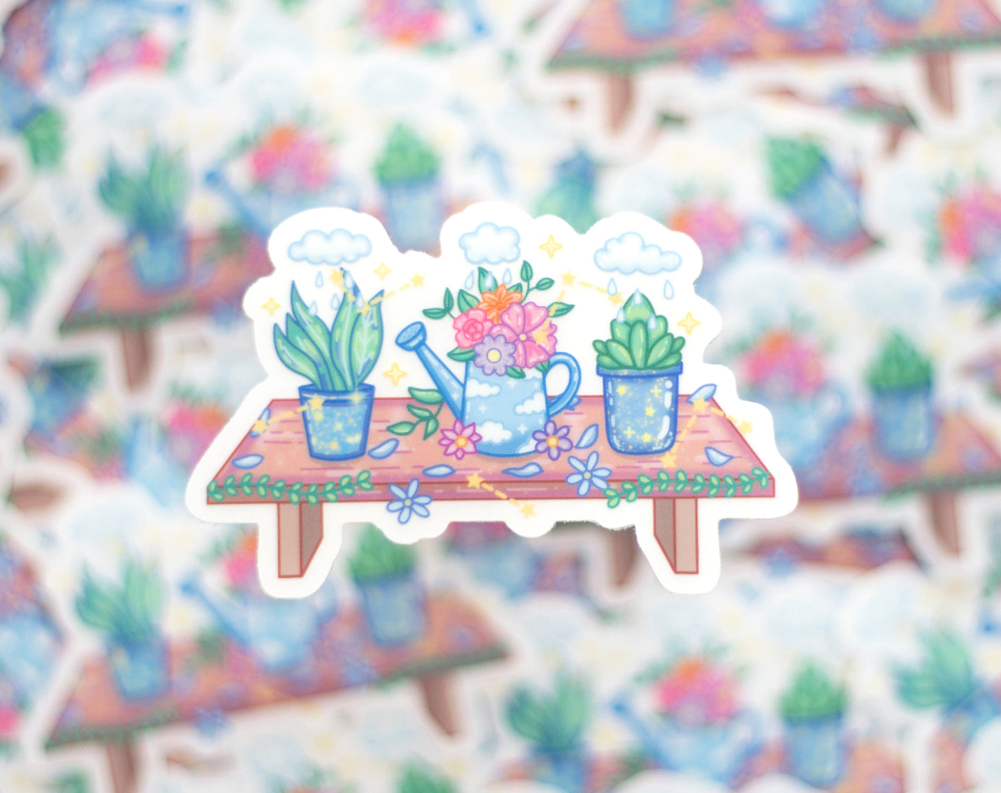 Garden Bench Clear Sticker