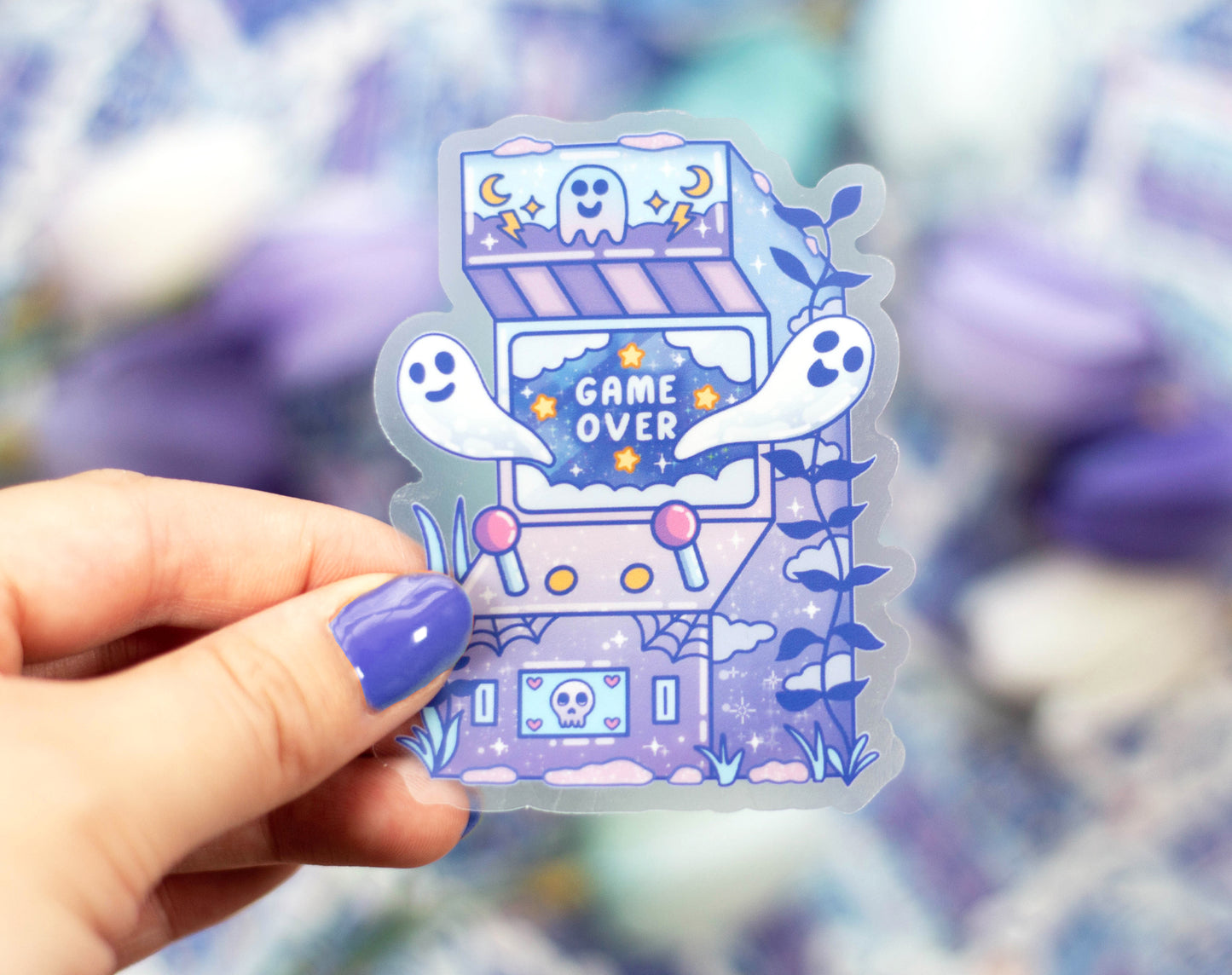 Ghost Arcade Clear Sticker