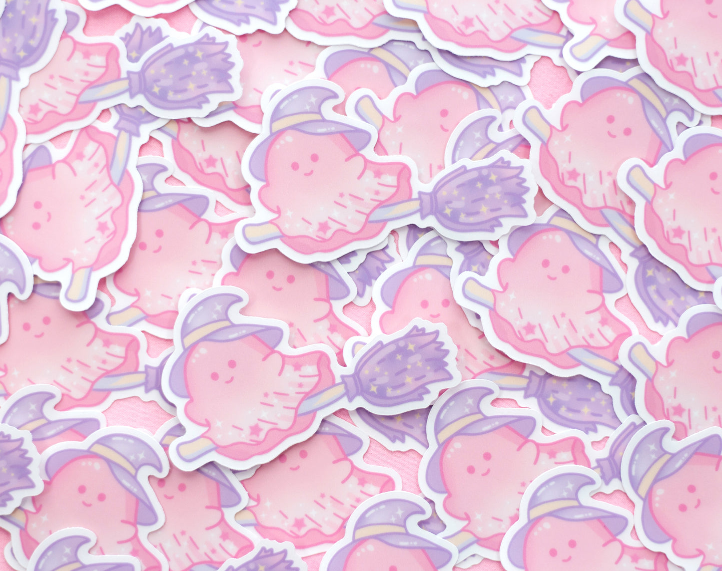 Ghost Witch Clear Sticker