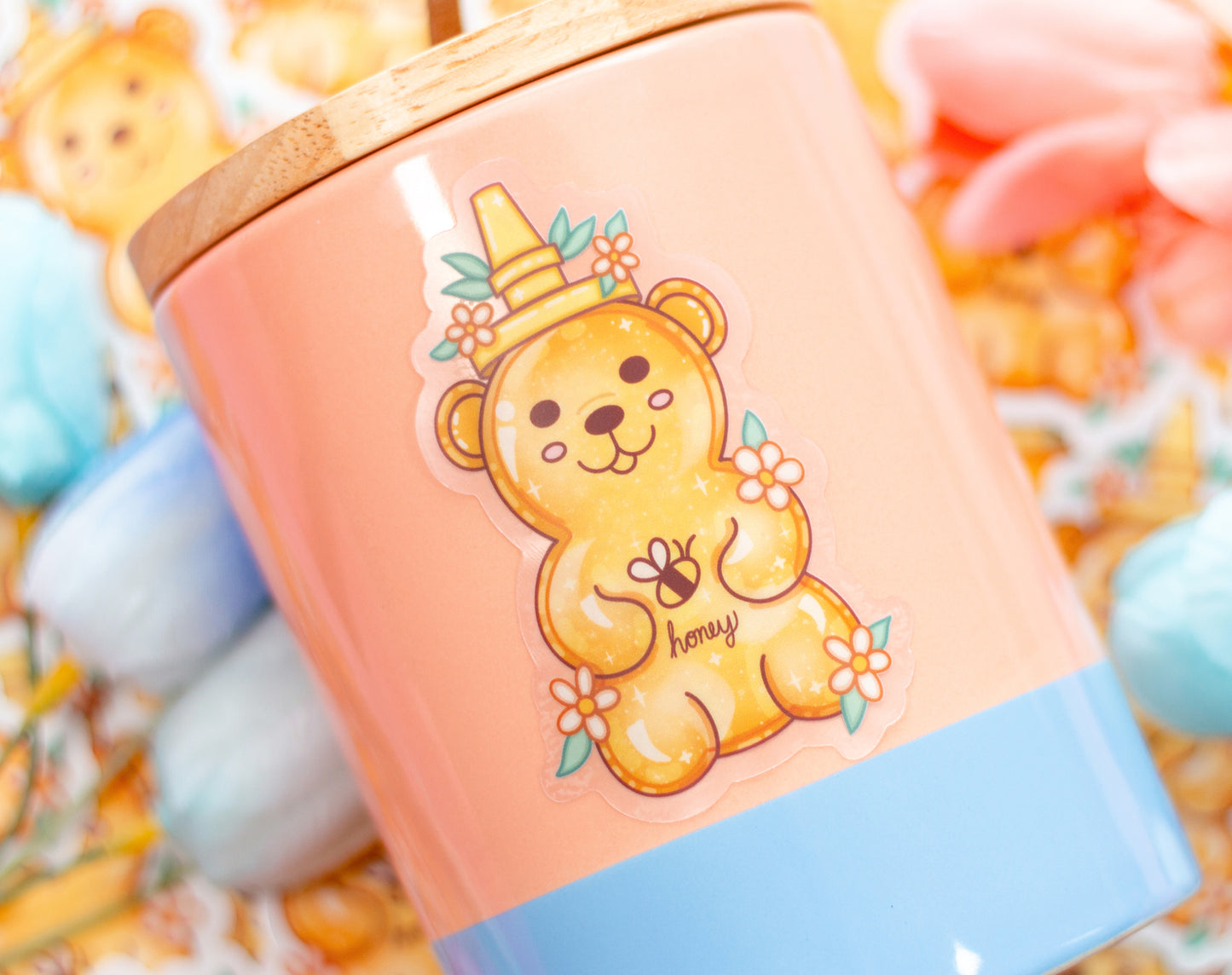Honey Bear Clear Sticker