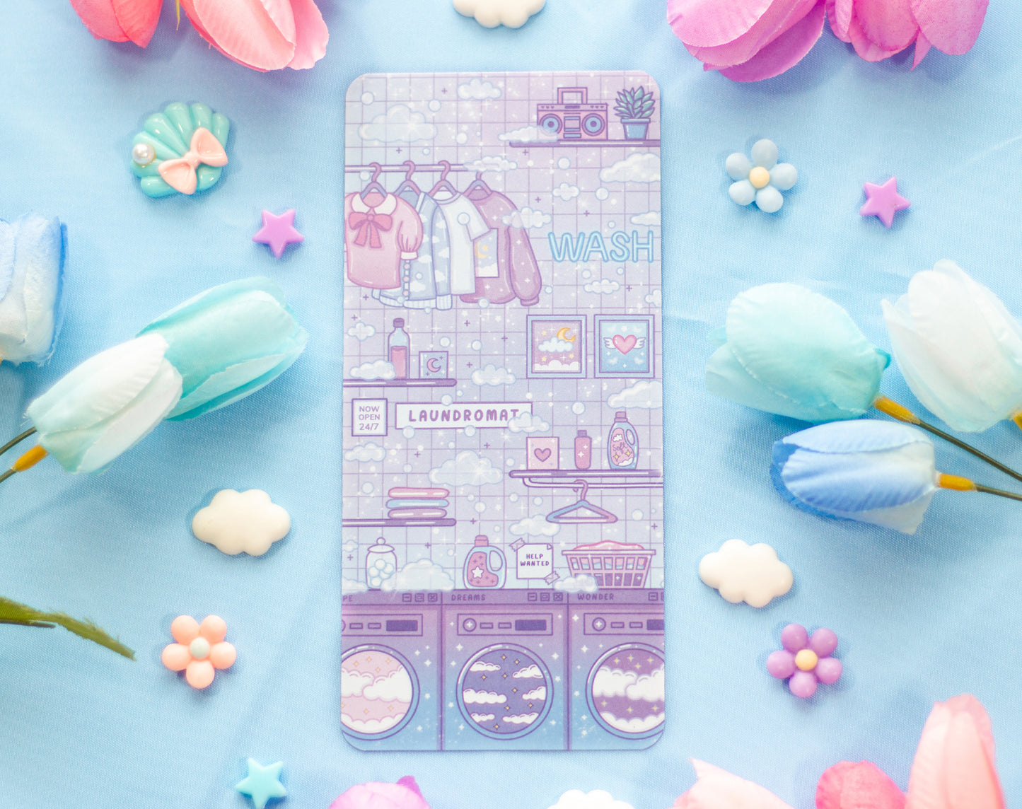 Laundromat Reading Log Bookmark