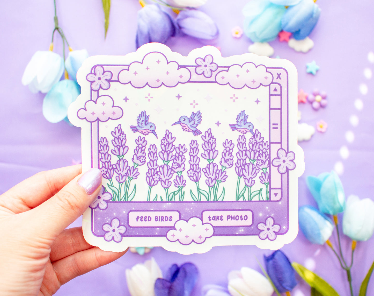 Lavender Dreams Suncatcher Sticker