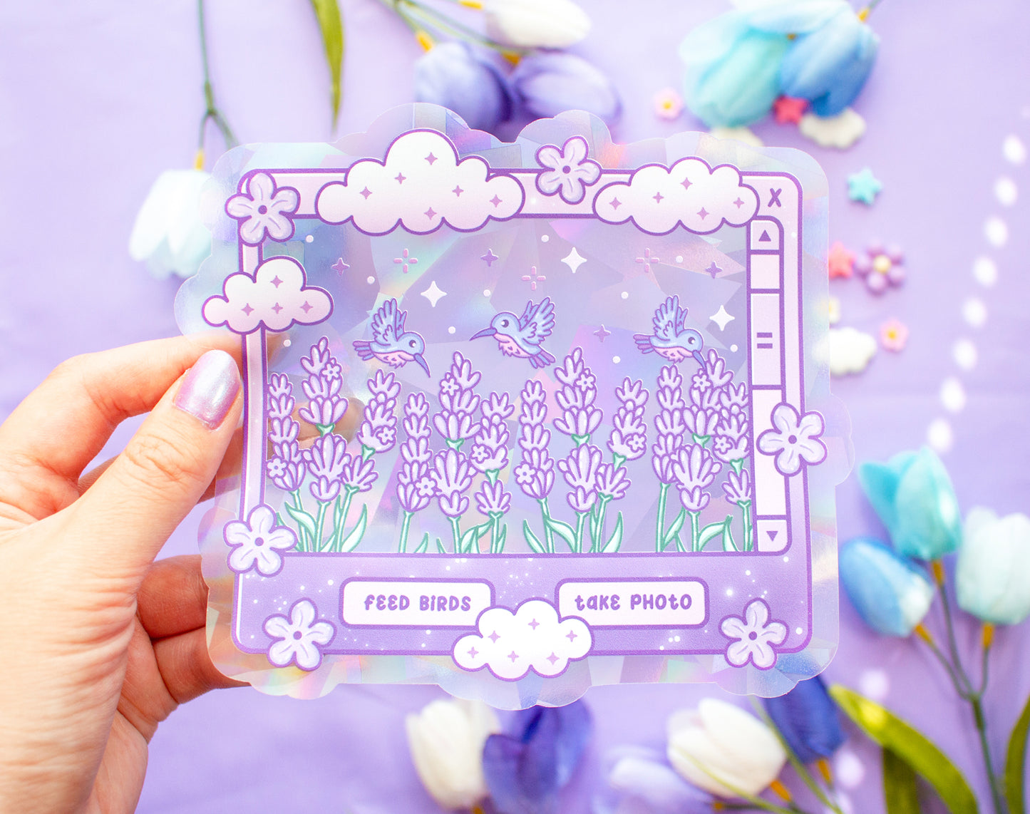 Lavender Dreams Suncatcher Sticker