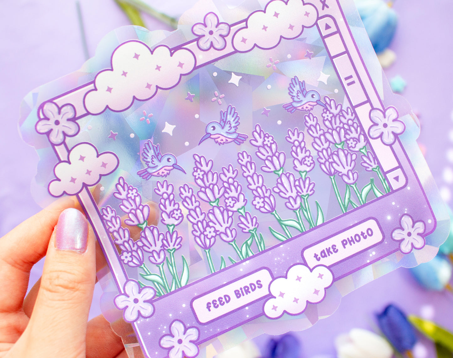 Lavender Dreams Suncatcher Sticker