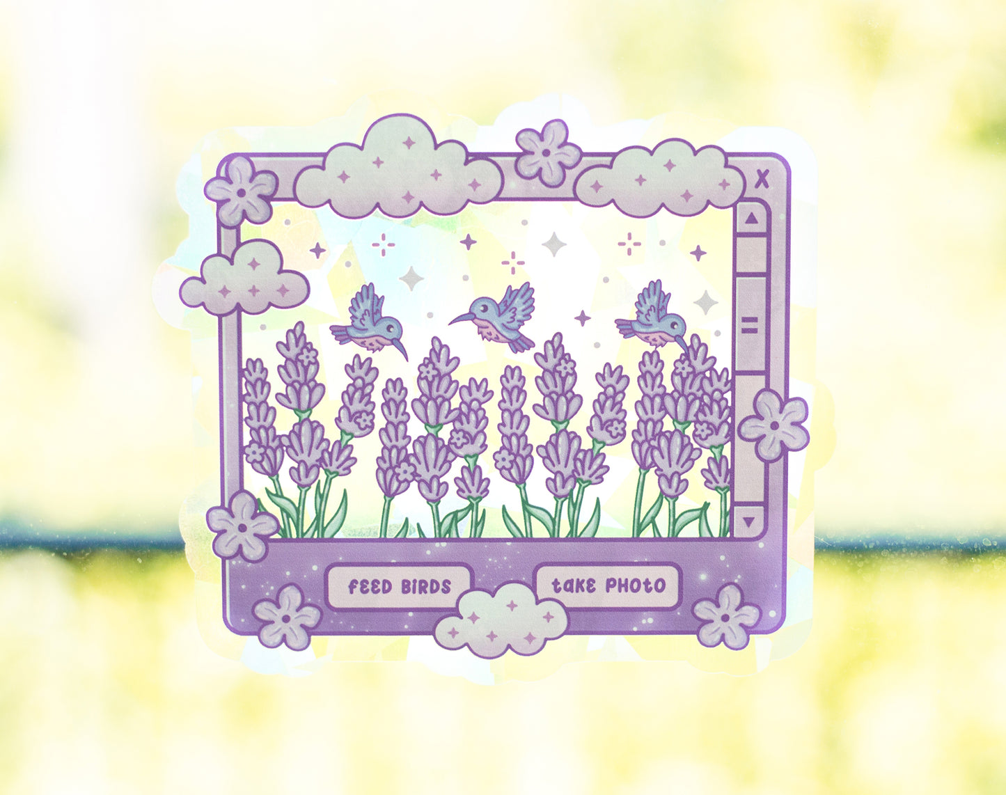 Lavender Dreams Suncatcher Sticker