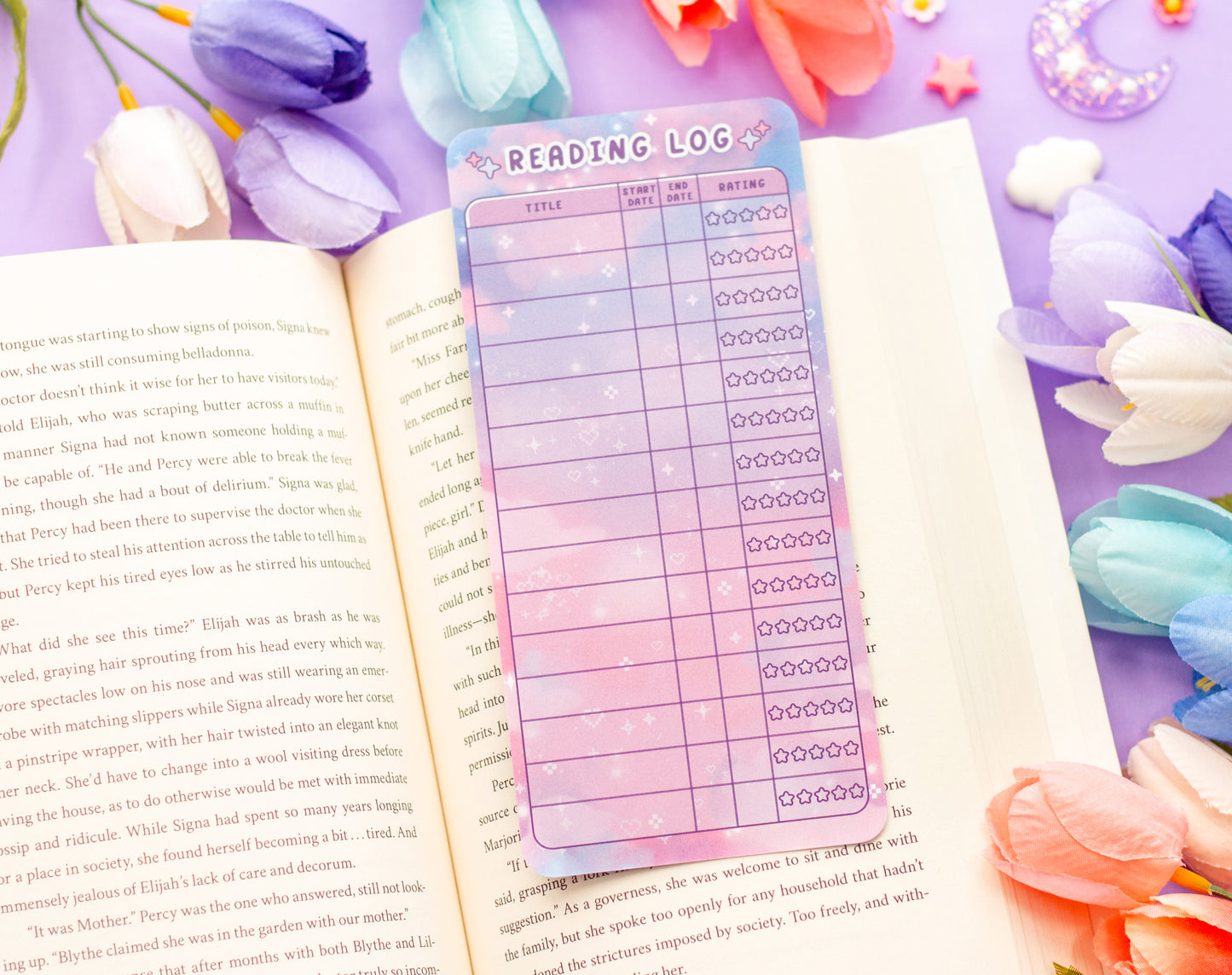 Game Time Reading Log Bookmark