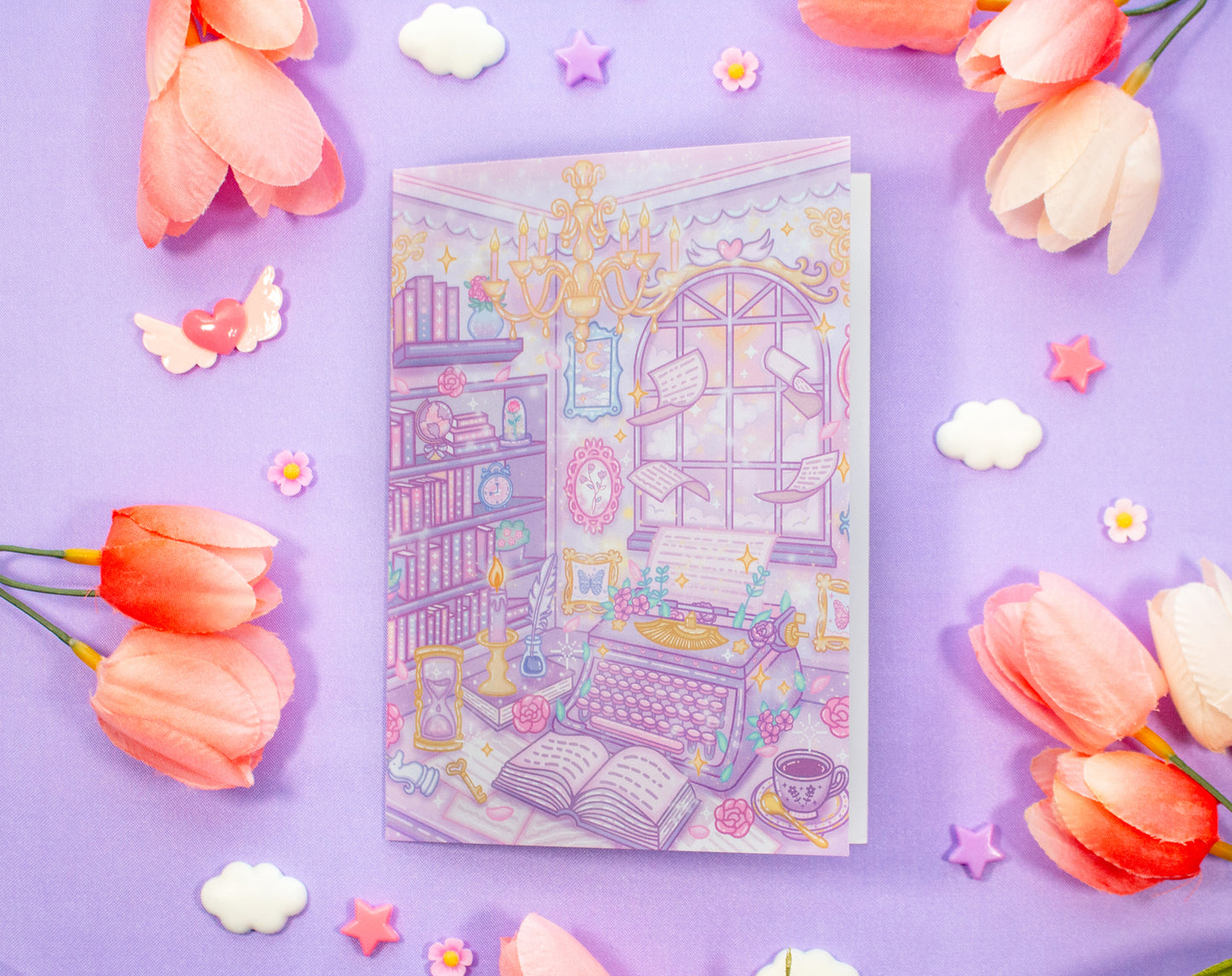 Pastel Academia Greeting Card