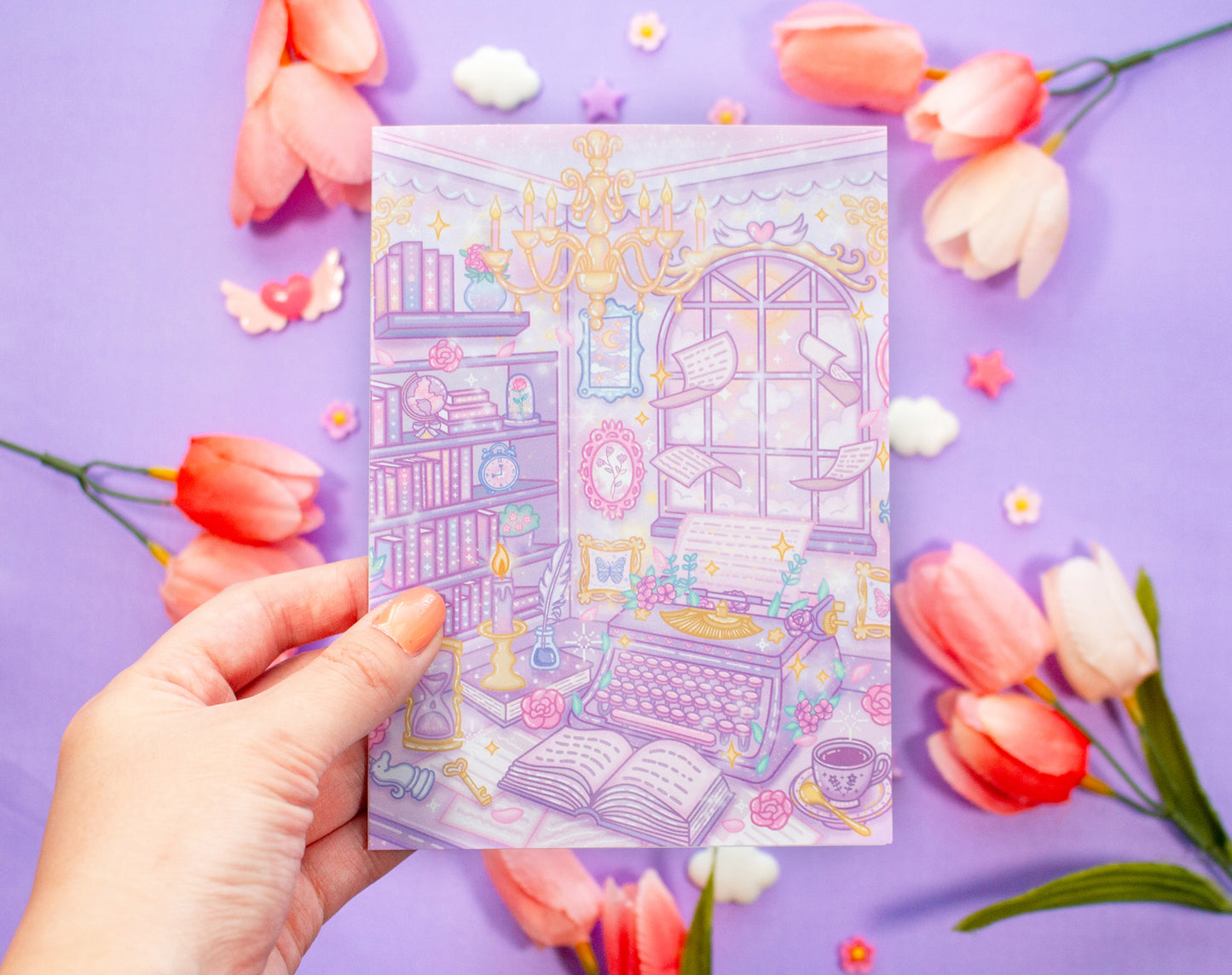 Pastel Academia Greeting Card