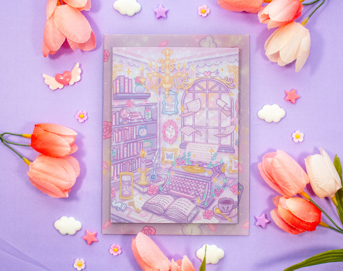 Pastel Academia Greeting Card