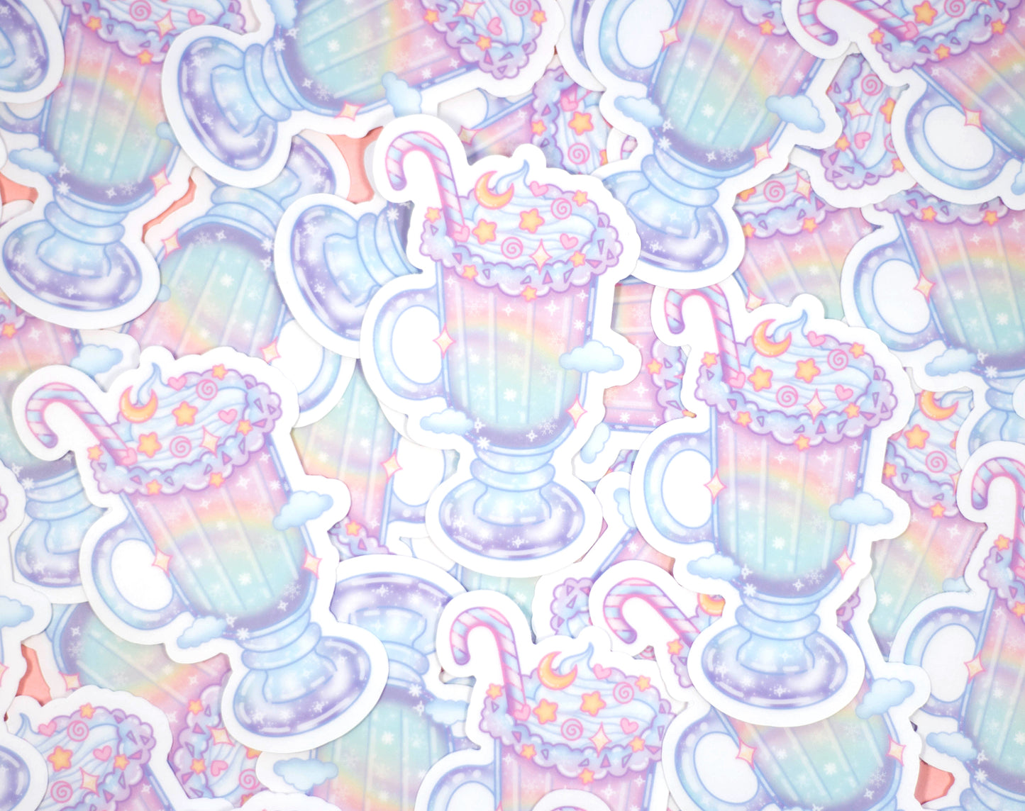 Peppermint Mocha Clear Sticker