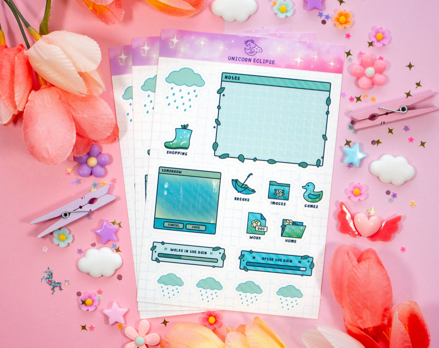 Rainy Day Sticker Sheet