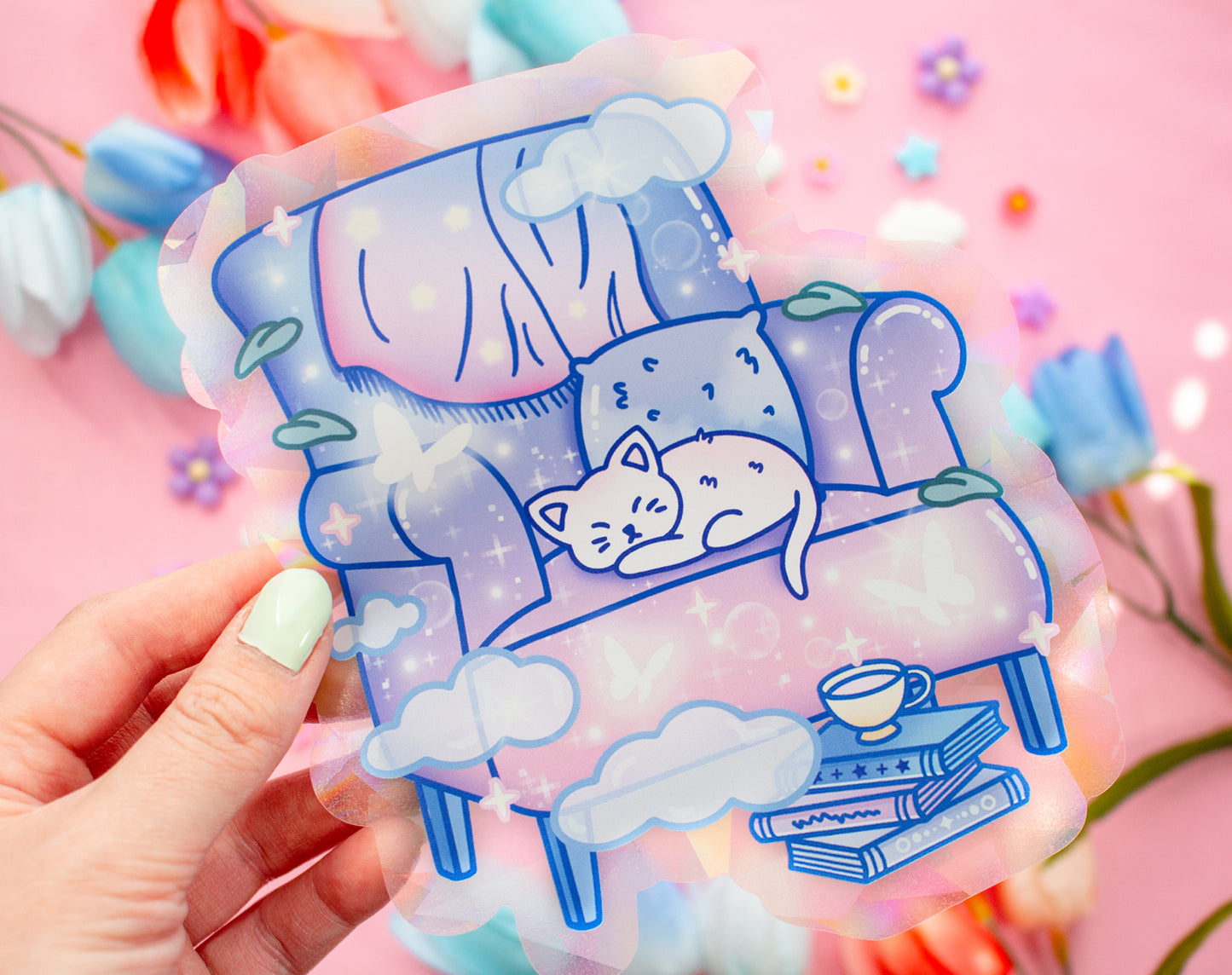 Reading Chair Suncatcher Sticker