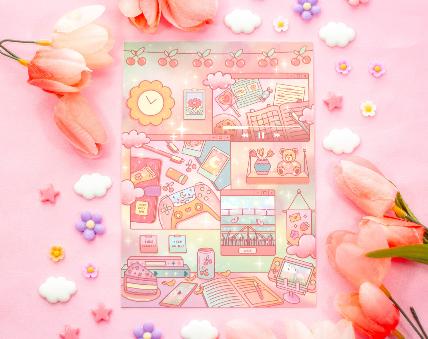 Study Break Art Print