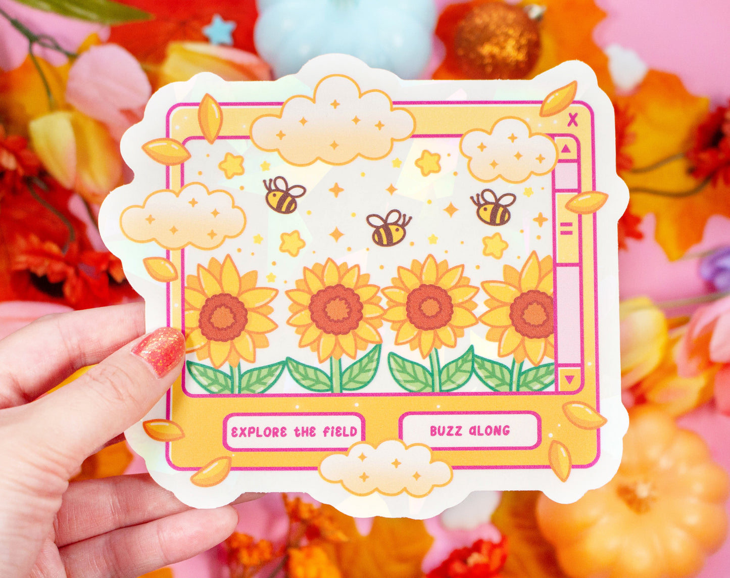 Sunflower Dreams Suncatcher Sticker