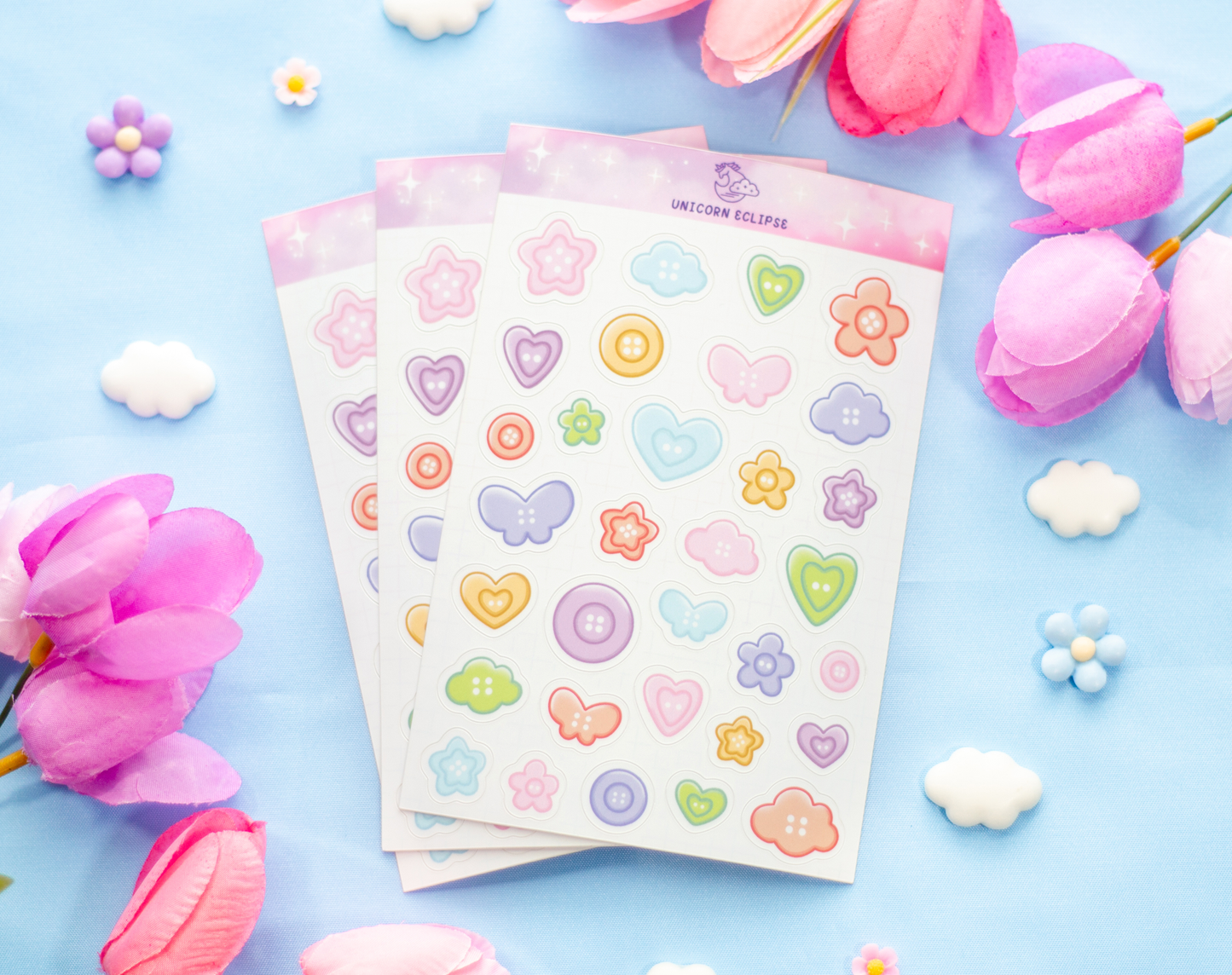 Buttons Sticker Sheet