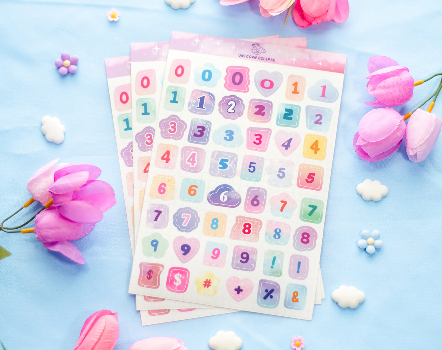 Ransom Numbers Sticker Sheet