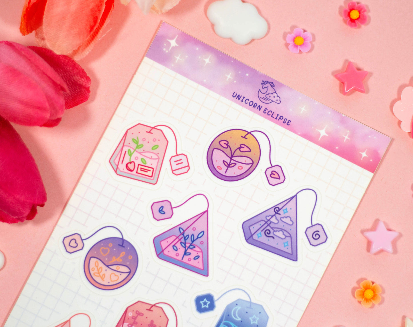 Tea Bag Sticker Sheet