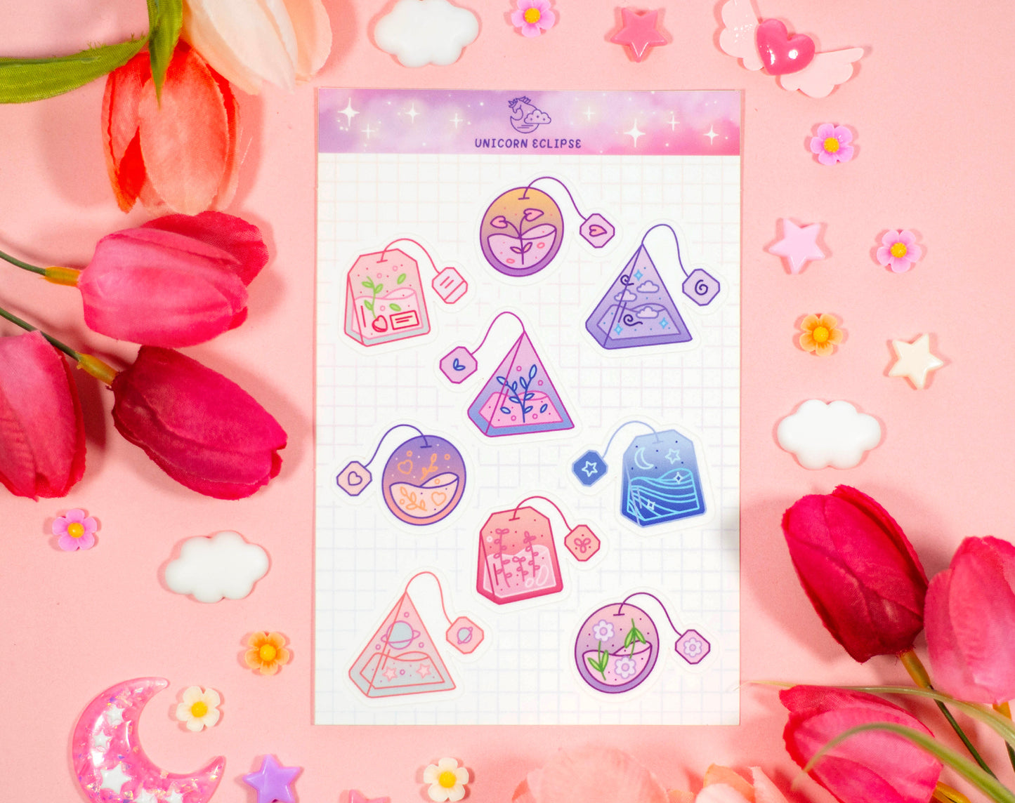 Tea Bag Sticker Sheet