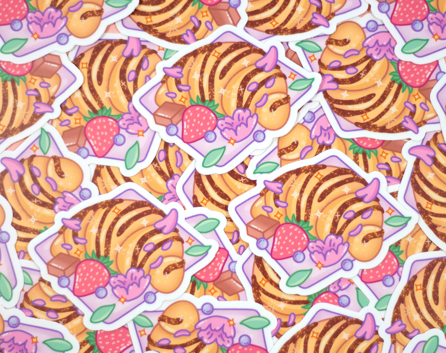 Chocolate Croissant Sticker