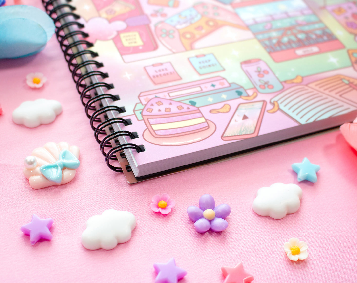 Study Break Spiral Lined Notebook (7x9")