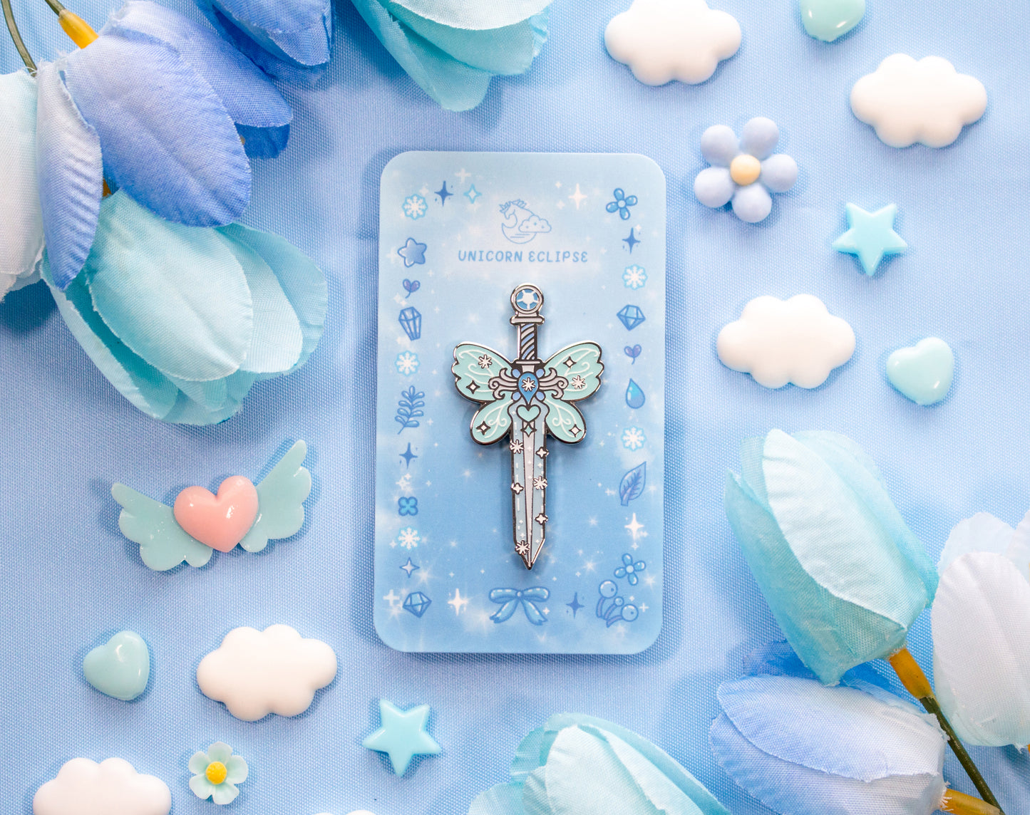 Frozen Sword Enamel Pin