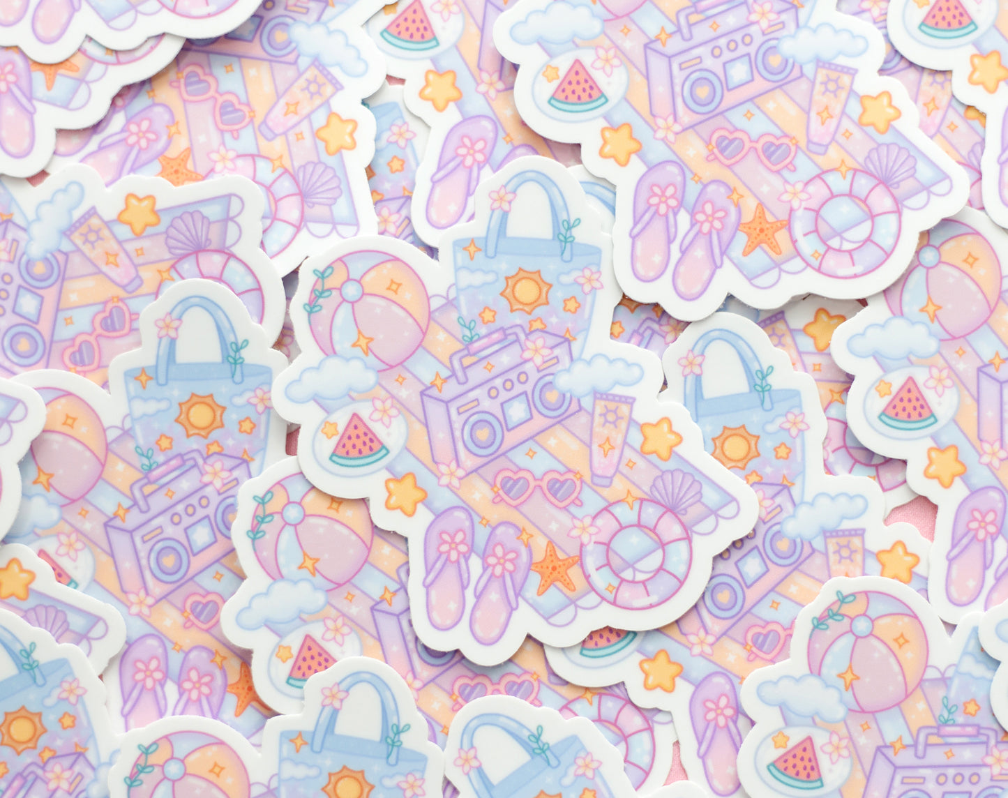Beach Towel Sticker