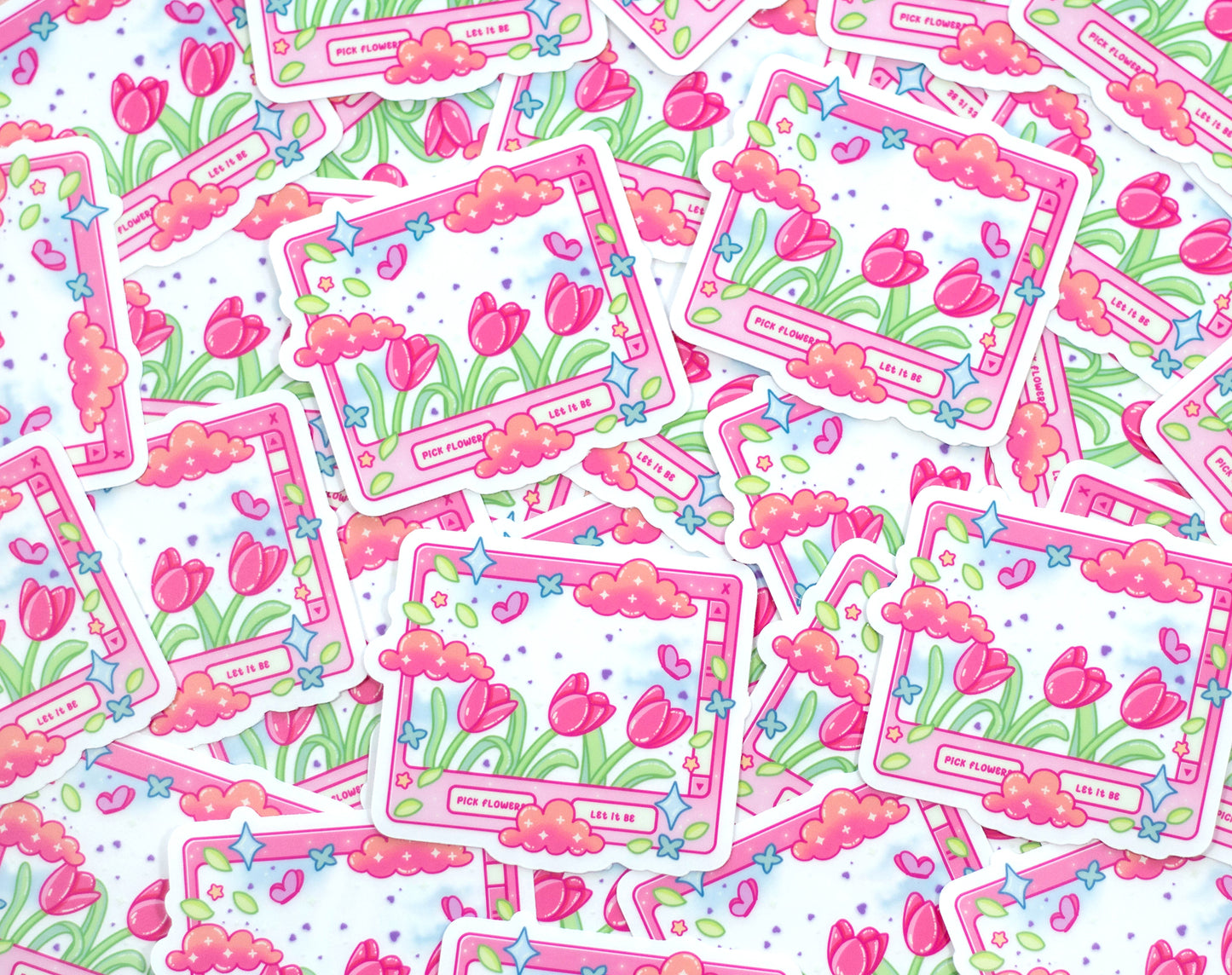 Tulip Dreams Clear Sticker