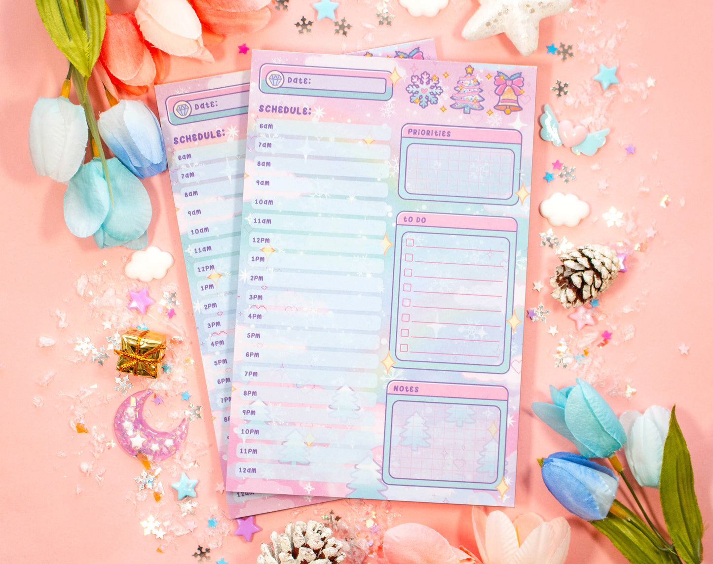 Whimsical Wonderland Hourly Schedule Planner Pad